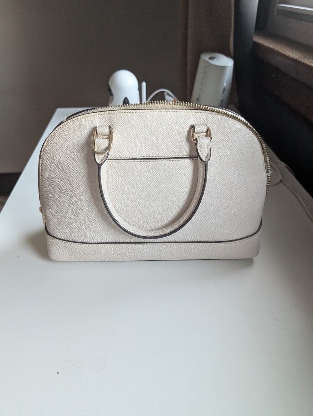 Coach Cream Dome Satchel with Matching Butterfly Zip Wallet - Picture 5 of 5